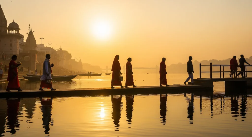 how to book bhasma aarti in ujjain: Your Complete Guide 5 Sunrise at Shipra River Ujjain after Bhasma Aarti