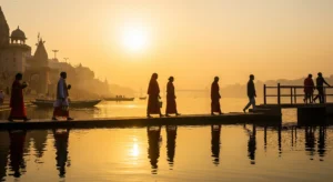 Sunrise at Shipra River Ujjain after Bhasma Aarti